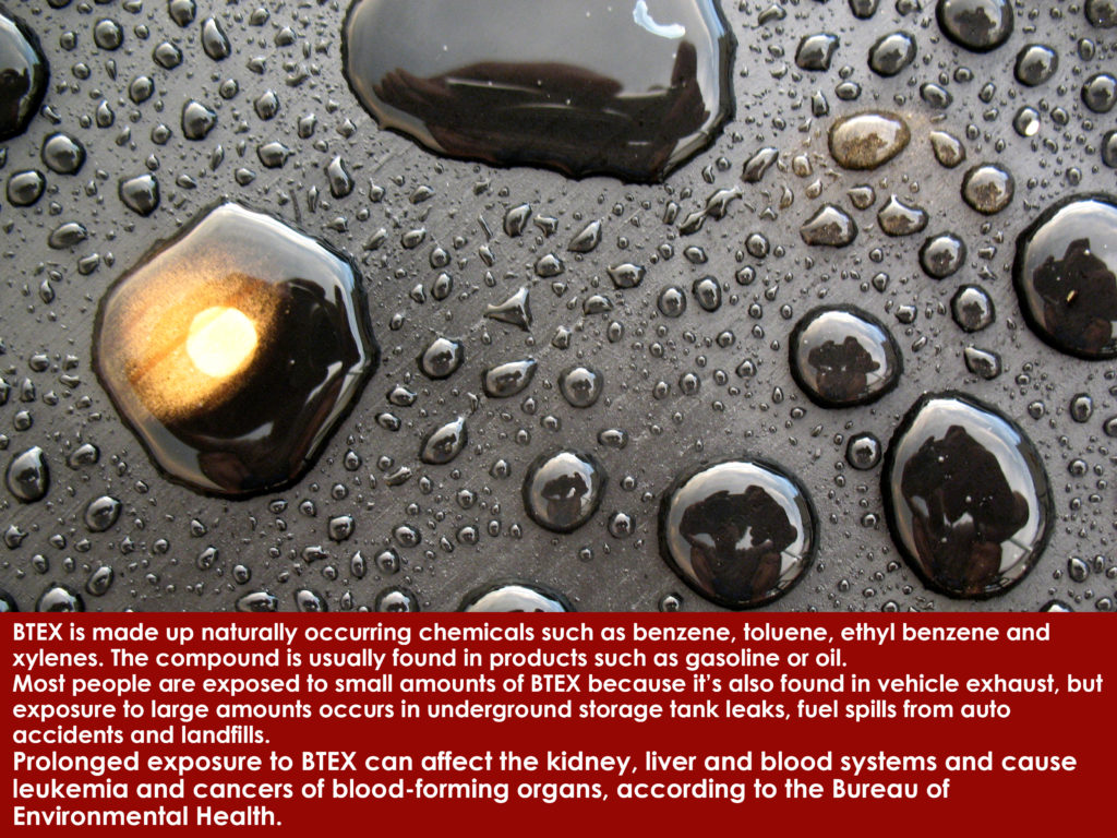 BTEX in large quantities can cause health issues