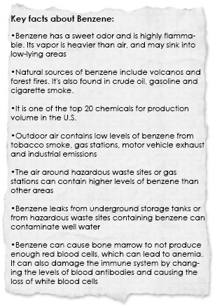 Key facts about benzene